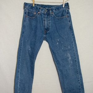 Levi 505 Distressed Jeans